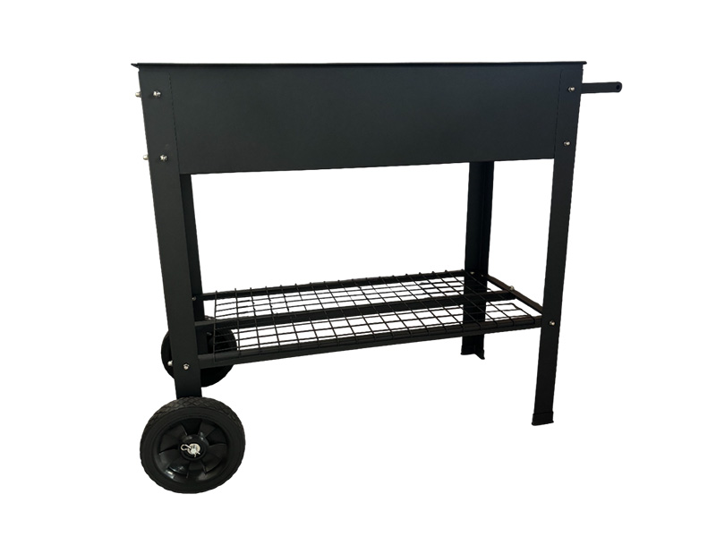 Garden Bed (Stainless Steel w/ Wheels)