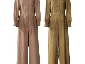 Garden Fashion Linen Jumpsuit – Relaxed Utility Fit