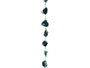Coastal Glass Rain Chain – Blue Green Hanging Decor